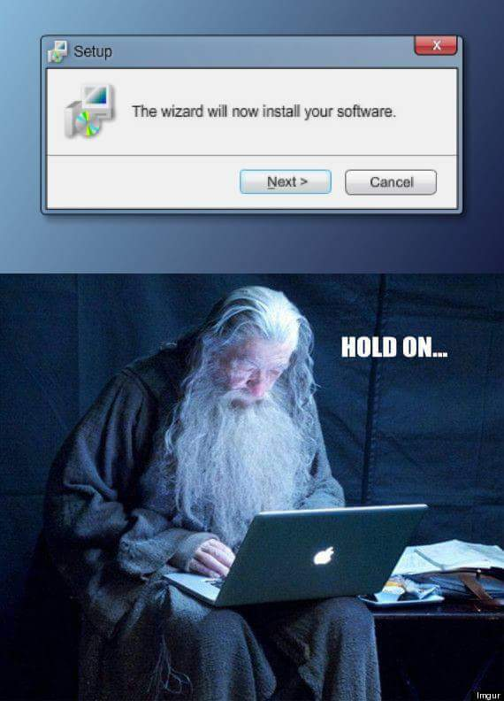 The Wizard will now install your software.