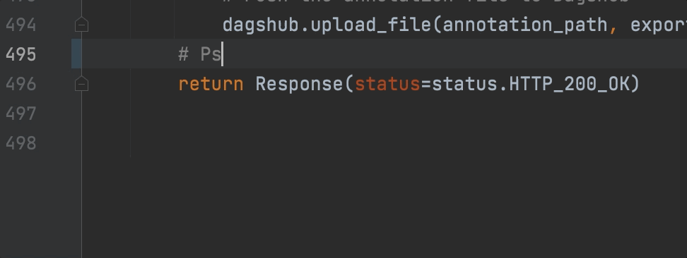 Notice it even completes the ‘return response’ line that was already written below it!